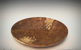 Brown Mallee Burl Shallow Bowl