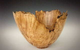 Maple Burl Large Bowl