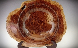 Red Morell Burl Natural Edge Platter